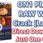 ON1 Photo RAW 2020.1 v14.1.1.8943 With Crack [Latest]
