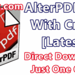 AlterPDF Pro 3.9 With Crack [Latest]