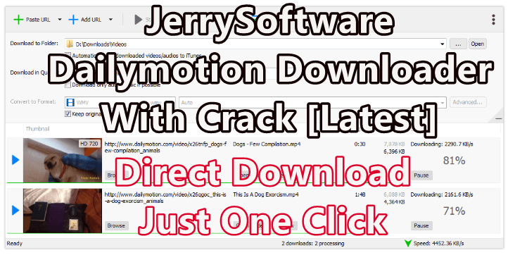 JerrySoftware Dailymotion Downloader 