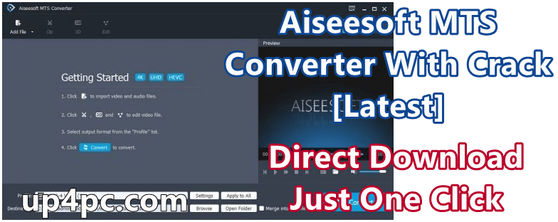 Aiseesoft MTS Converter 9.2.28 With Crack [Latest]