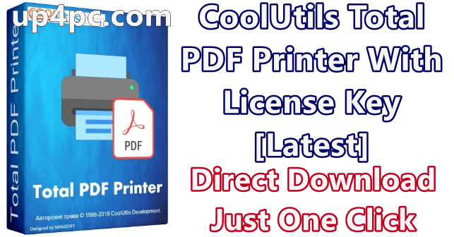 CoolUtils Total PDF Printer Crack 4.1.0.41 With License Key [Latest]
